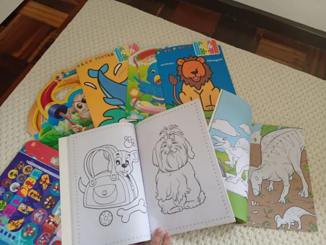 Kit livros de pintura infantil 