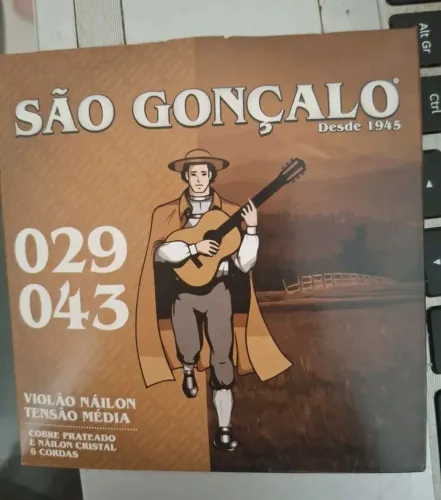 cordas para violoao são Gonçalo tensão média 
