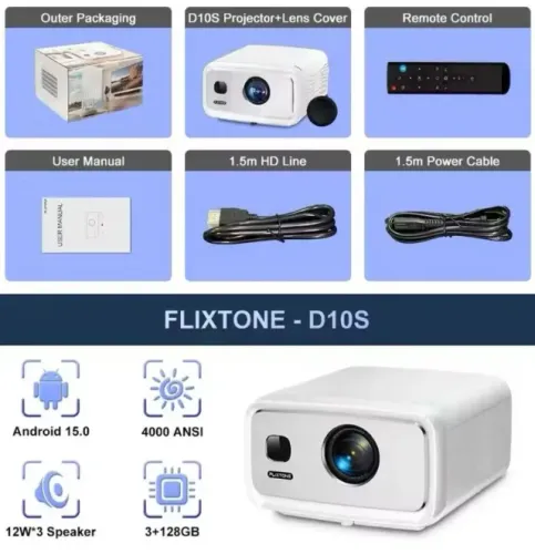Projetor 4K + Xiaomi Mi box S 4K + Caixas + Acesssorios. ,, Novos ,,