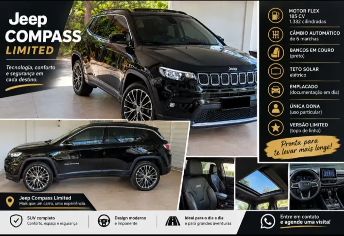 Jeep Compass Limited T270 1.3 TB 4X2 Flex AUT 2023