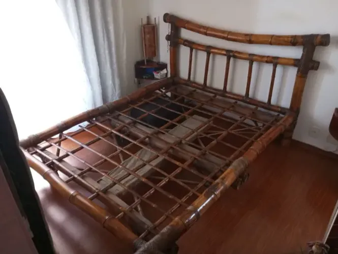 CAMA DE CASAL DE BAMBU GIGANTE