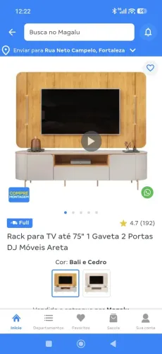 Painel de Madeira Sem o Rack