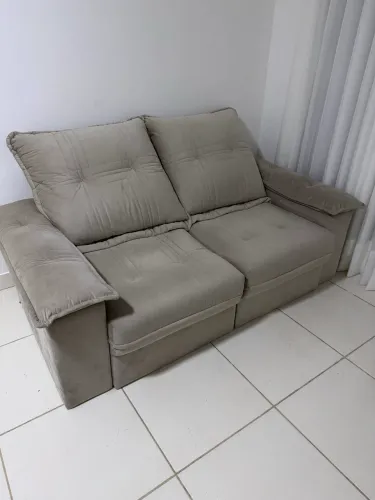 Sofá 2 lugares retrátil e reclinável