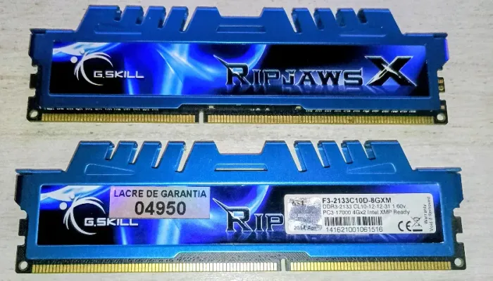Memória Ram G.skill Ripjaws X 8gb (2x4gb) Ddr3 2133mhz