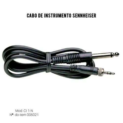 CABO PARA INSTRUMENTO SENNHEISER CI1 ORIGINAL 3,5 MM PARA P10 (TS)