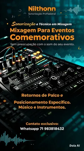 Mixagem e Retornos de Palco