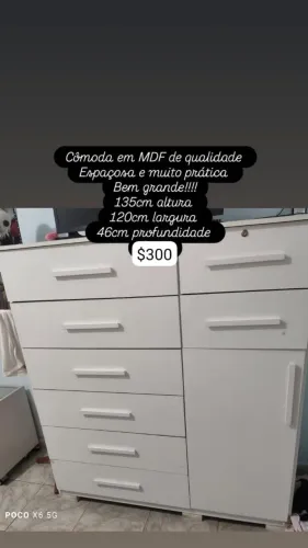Cômoda muito espaçosa
