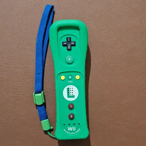 Controle Nintendo Wii Remote Plus Luigi Wii MotionPlus Inside Original Wii U Novo Lacrado