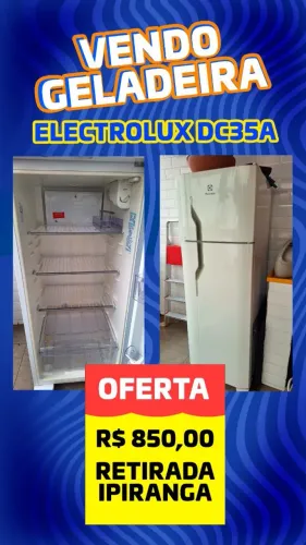 Geladeira Electrolux Duplex DC35A 260L com Freezer - Excelente Estado