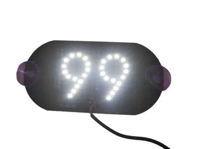 Placa Letreiro Aplicativo 99 letreiro Luminoso Led  USB na promoção!