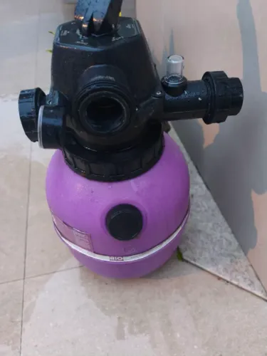 Filtro de areia para piscina.