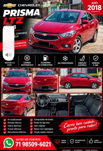 Chevrolet Prisma Sed. LTZ 1.4 8V Flexpower 4P Aut. 2018