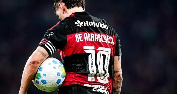 Camisa Flamengo 2026/27 com todos patrocinadores (10 De Arrascaeta)