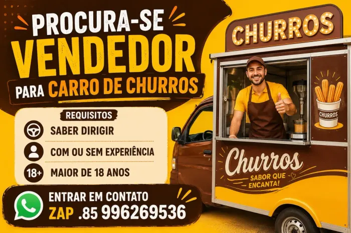 Procuro vender de carro de churros