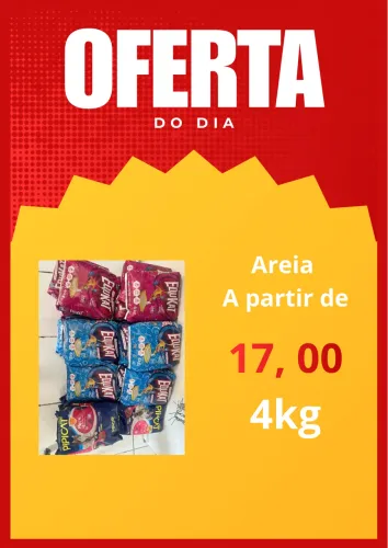 AREIA PARA O SEU PET