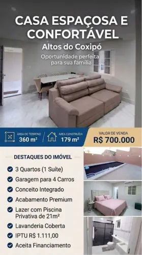 Vendo esta casa. O seu Novo Lar no Altos do Coxipó Espera por você.