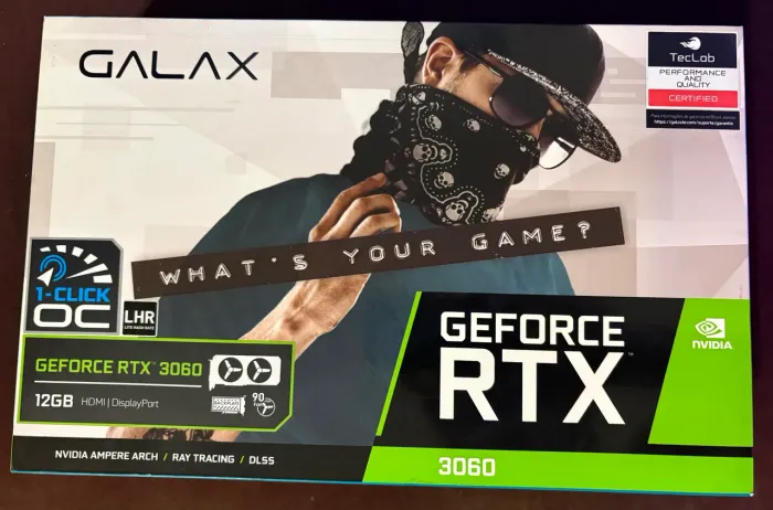 Placa de vídeo Galax NVIDIA GeForce RTX 3060, 12GB