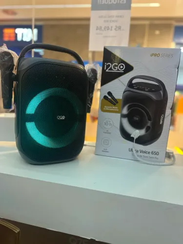 CAIXA DE SOM i2GO KARAOKÊ