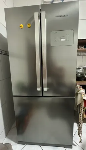 Geladeira French Door 3 Portas Inox Design e Tecnologia Premium Brastemp - BRO85MK 559lts
