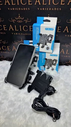 Suporte de celular para moto C carregador 