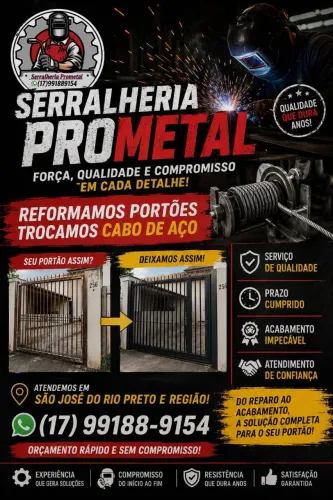 Reformamos portões a domicílio