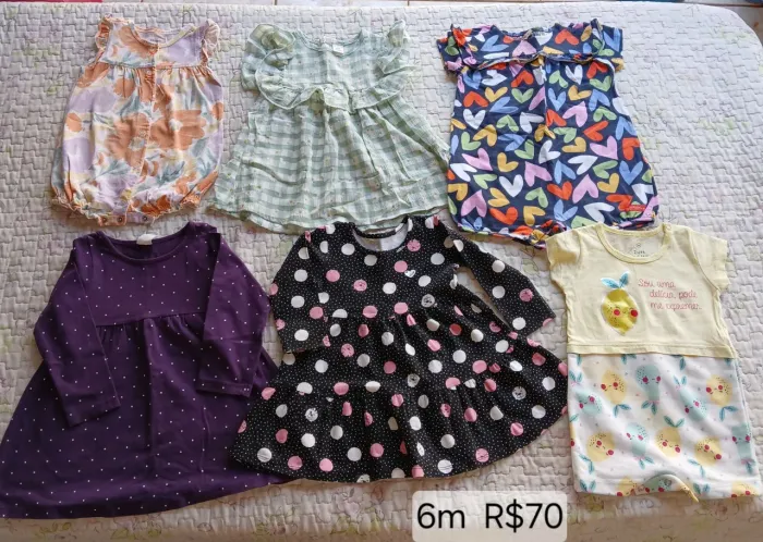 Roupas de menina 6m