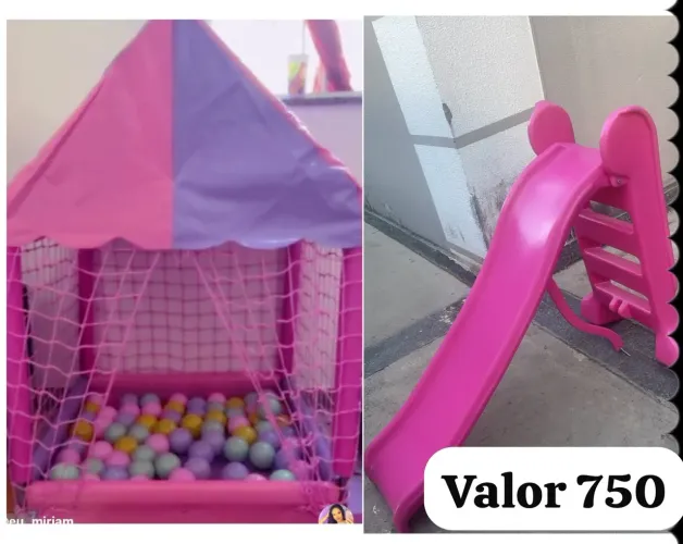 Casinha e Escorregadeira 750 reais