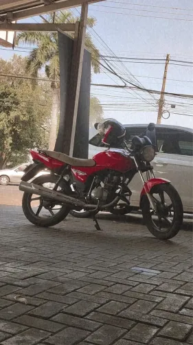 Honda CG 2008 Vermelha com partida elétrica