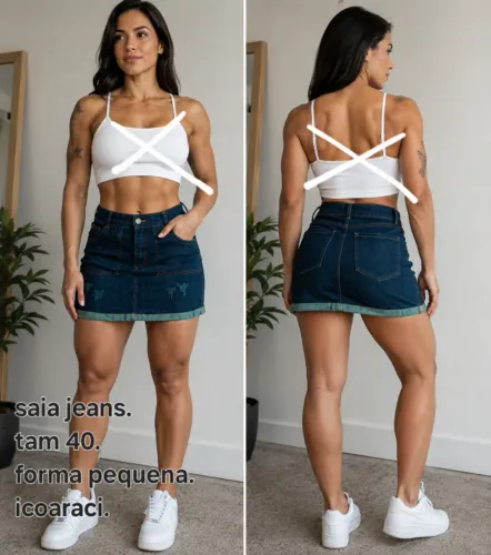 Saia jeans 
