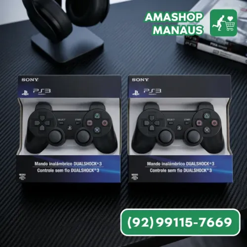 Controle Ps3 Sem Fio Bluetooth Manete Joystick Dualshock