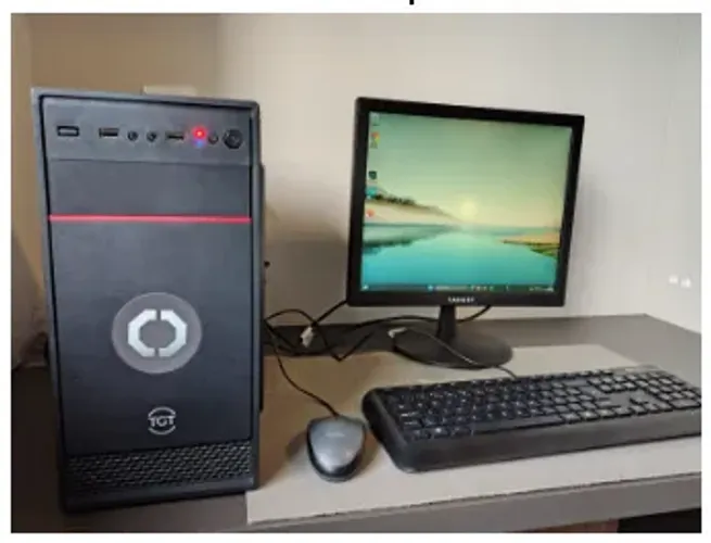 Computador Desktop com Windows 11 + Monitor + Teclado + Mouse.