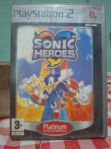 jogo Sonic Heroes original para PlayStation 2 sistema europeu PAL