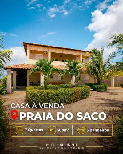 Casa à Venda na Praia do Saco | Espaço, Lazer e Excelente Potencial de Investimento