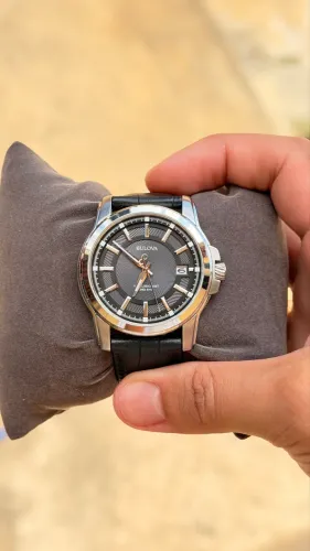 Bulova 96B158 Precisionist com pulseira de couro