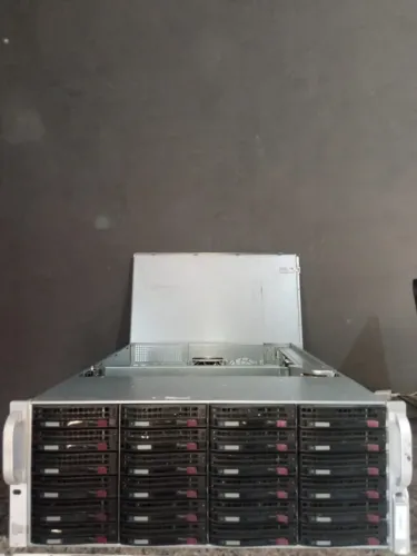 Gabinete Servidor Rack 4U Supermicro 24 Baias 3.5 BPN-SAS846TQ