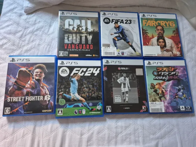 7 jogos do ps5 em japonês seminovos... Todos