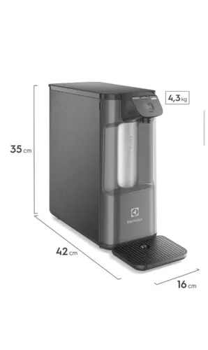 Purificador de água gelada fria e natural Touch PE12G Electrolux 