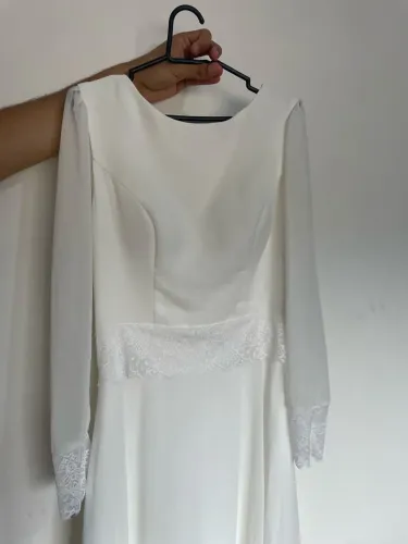 Vestido de noiva com manga comprida