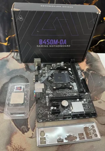 Kit placa mãe Ryzen 5 1600 + b450