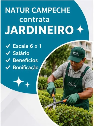 Jardineiro em Hotel no Campeche