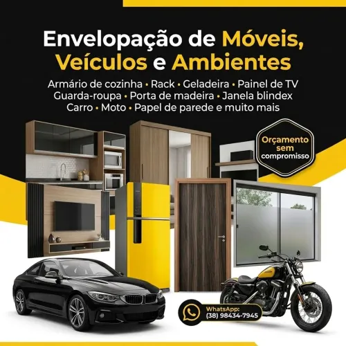 ENVELOPAMENTO DE MÓVEIS E AUTOMOTIVO
