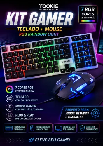 Teclado e mouse gamer