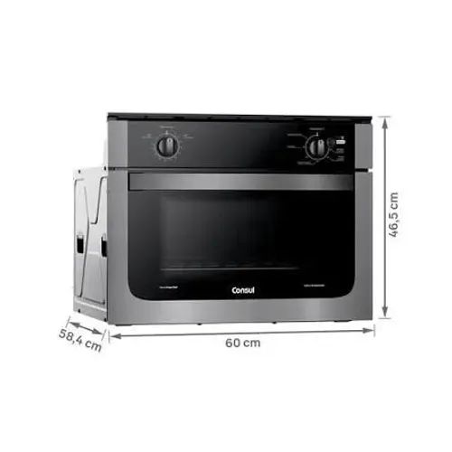 Forno elétrico de embutir 47 litros aceito troca por mesa + cadeira de escritório 