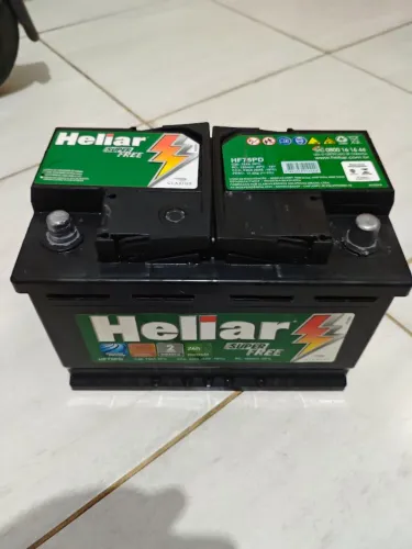 Bateria Heliar 75 amperes com garantia Valor a base de troca 