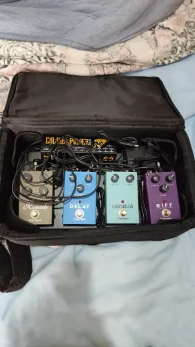 Kit Pedalboard Completo Fuhrmann + 4 Pedais + Fonte Caline + Bag Original (Setup Pronto)