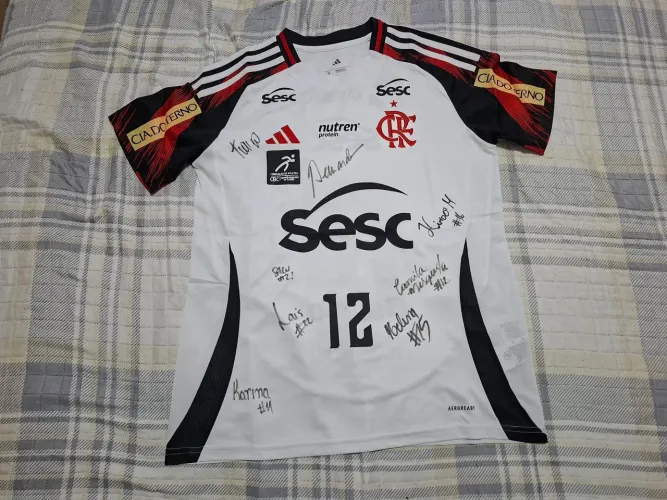 Camisa Sesc Flamengo Vôlei 2025 usada em jogo