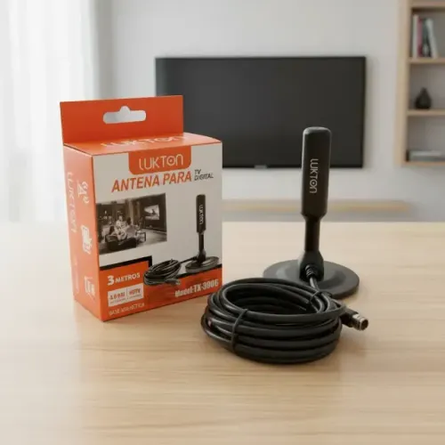ANTENA DIGITAL UHF HDTV INTERNA 3 METROS 