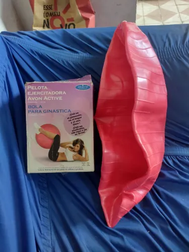 Vendo uma bola de ginástica