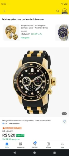 Relógio Invicta Pro diver