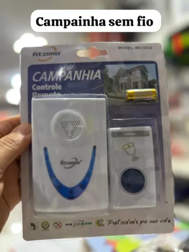 Temos campainhas sem fio da atomo!